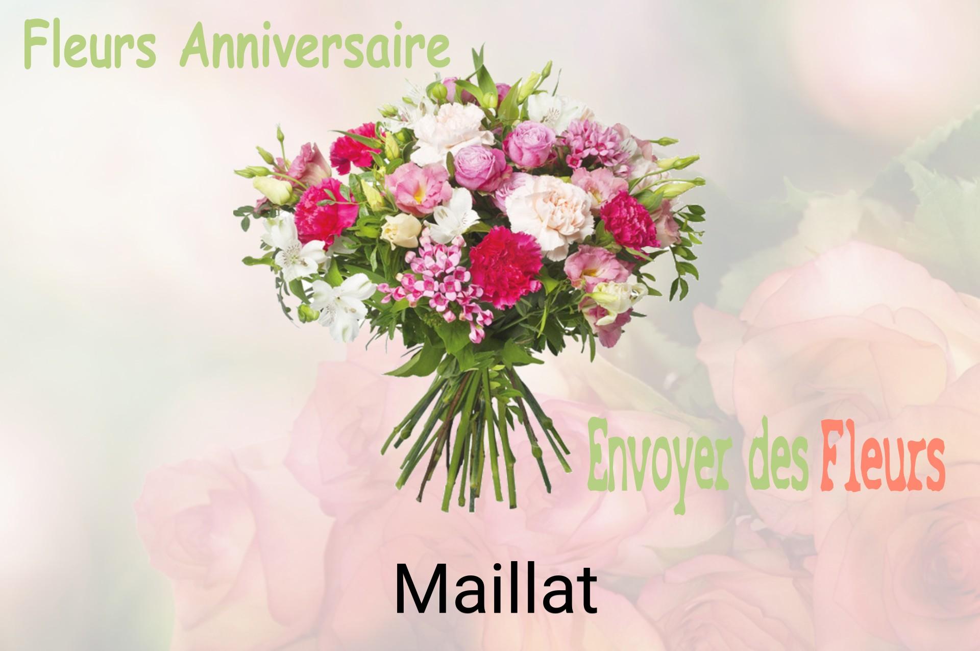 Bouquet de fleurs d’anniversaire livré à Maillat